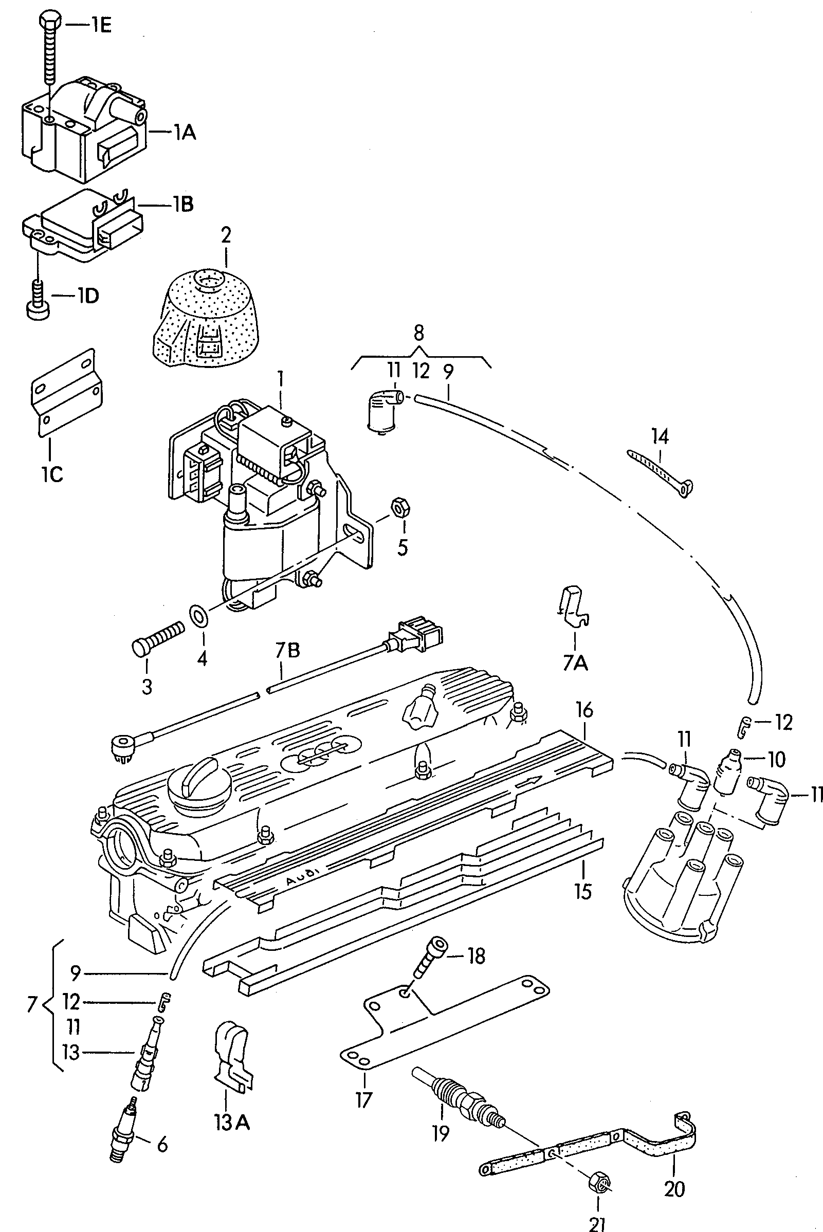 AUDI 101 000 033 AB - Spark Plug autospares.lv