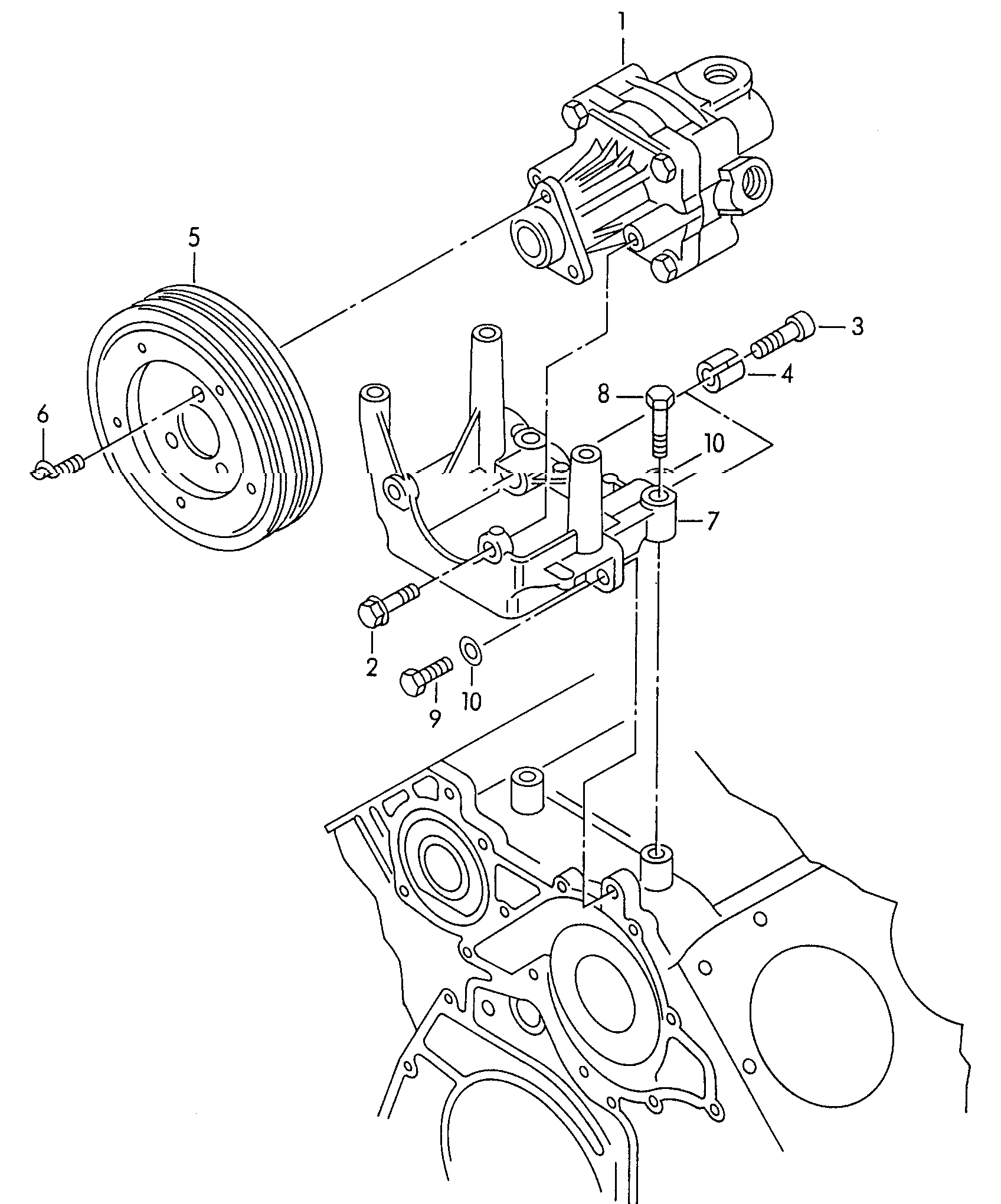 Seat 8D0145156F - Vane pump for power steering: 1 pcs. autospares.lv