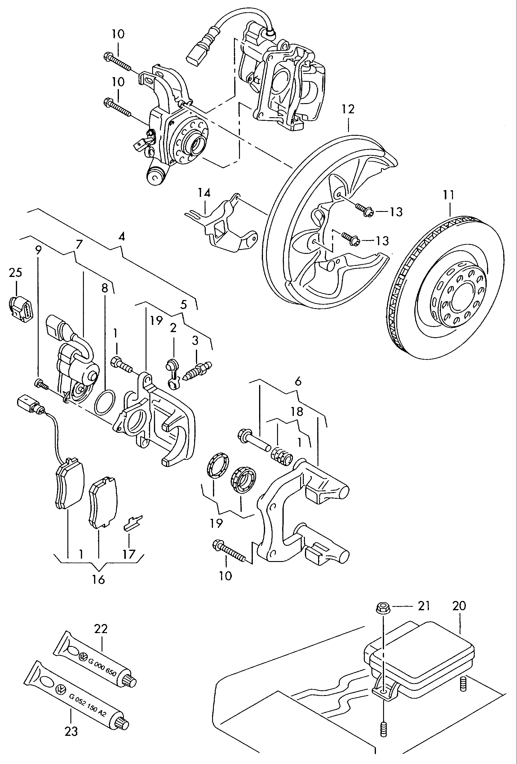 AUDI 4F0615601E - Floating caliper brake brake disc: 2 pcs. autospares.lv