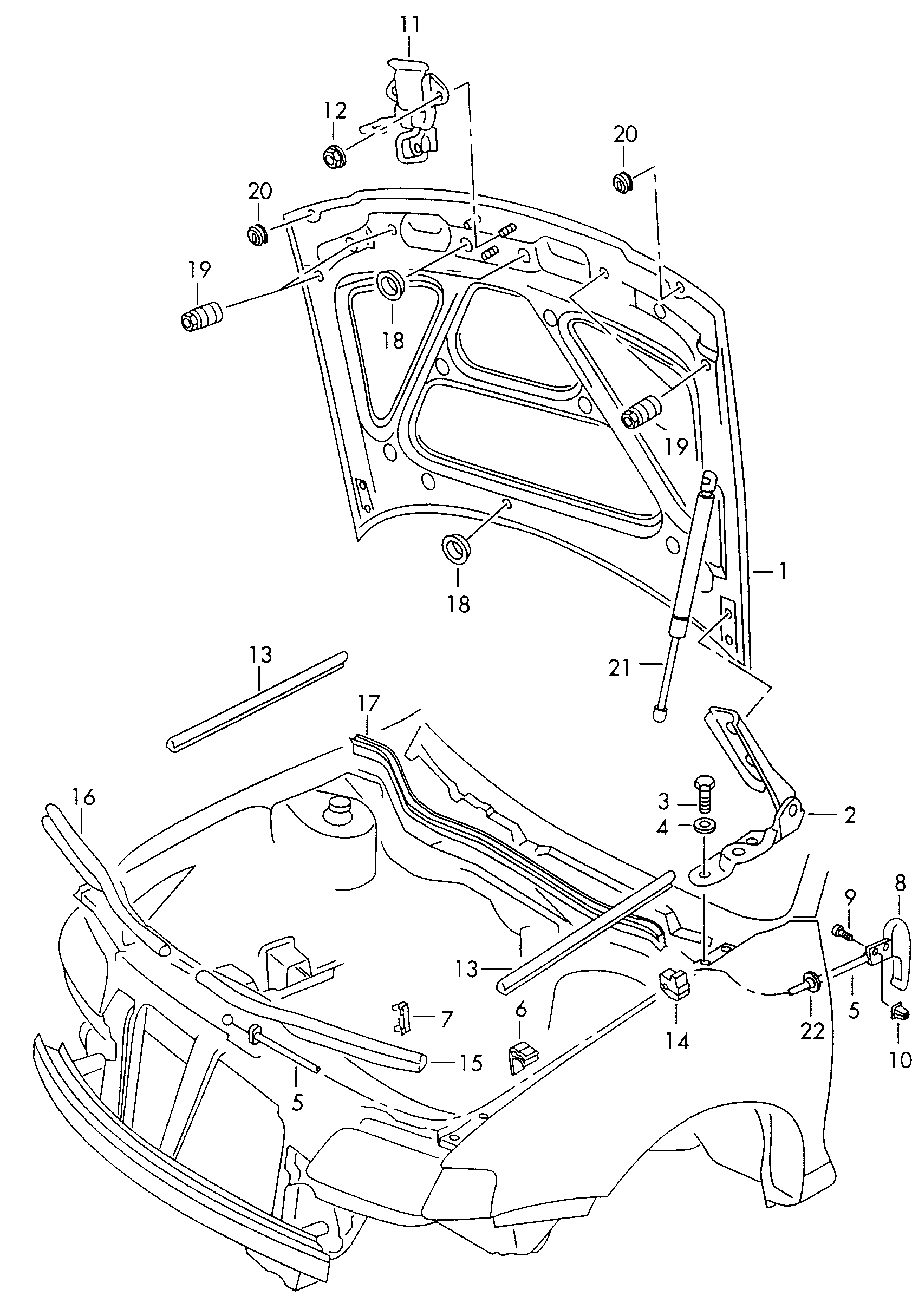 AUDI 8L0 823 359 - Flap: 1 pcs. autospares.lv