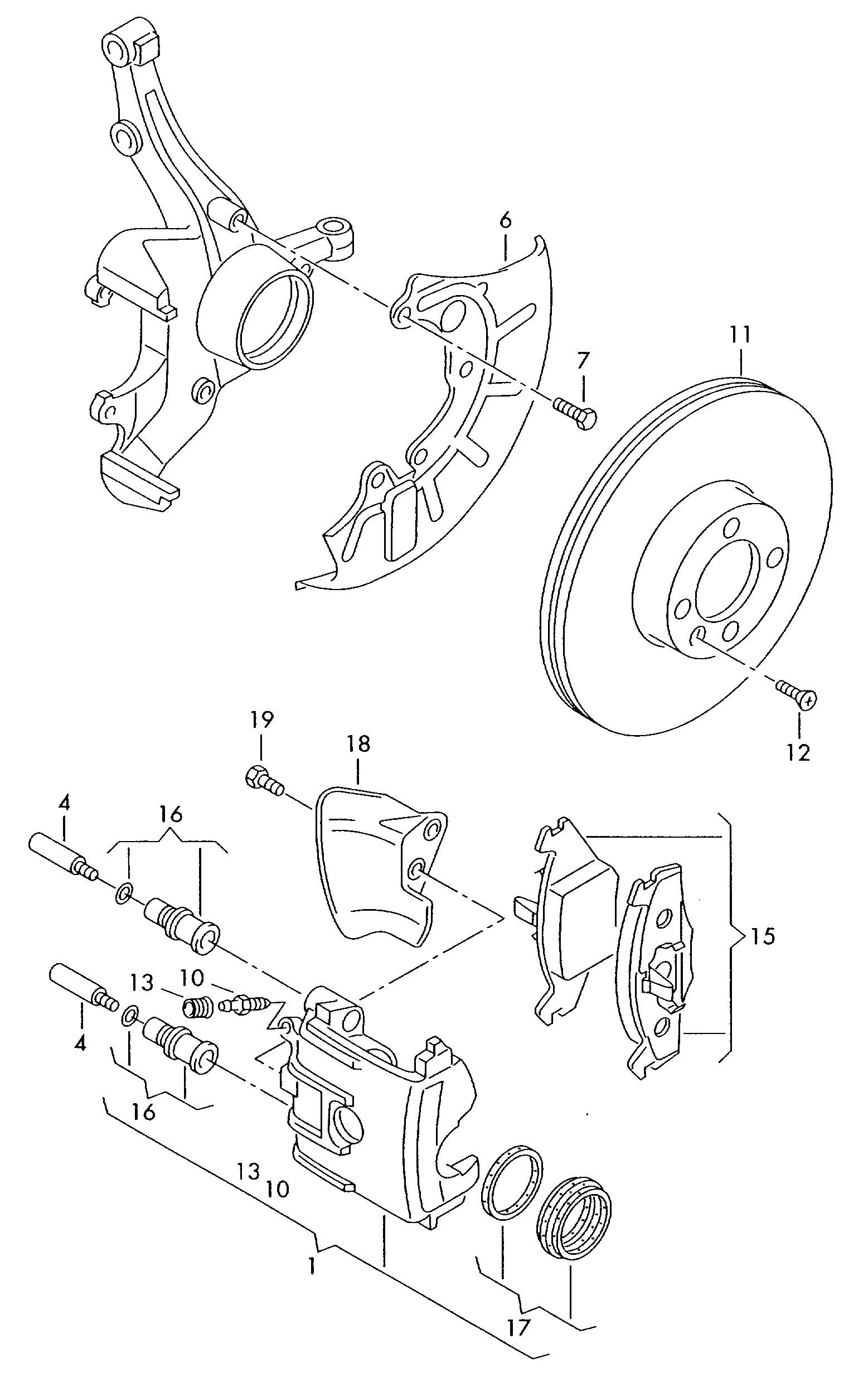 Skoda 1J0 615 301 D - Disc brake f             >> 8l-w-094 814: 2 pcs. autospares.lv