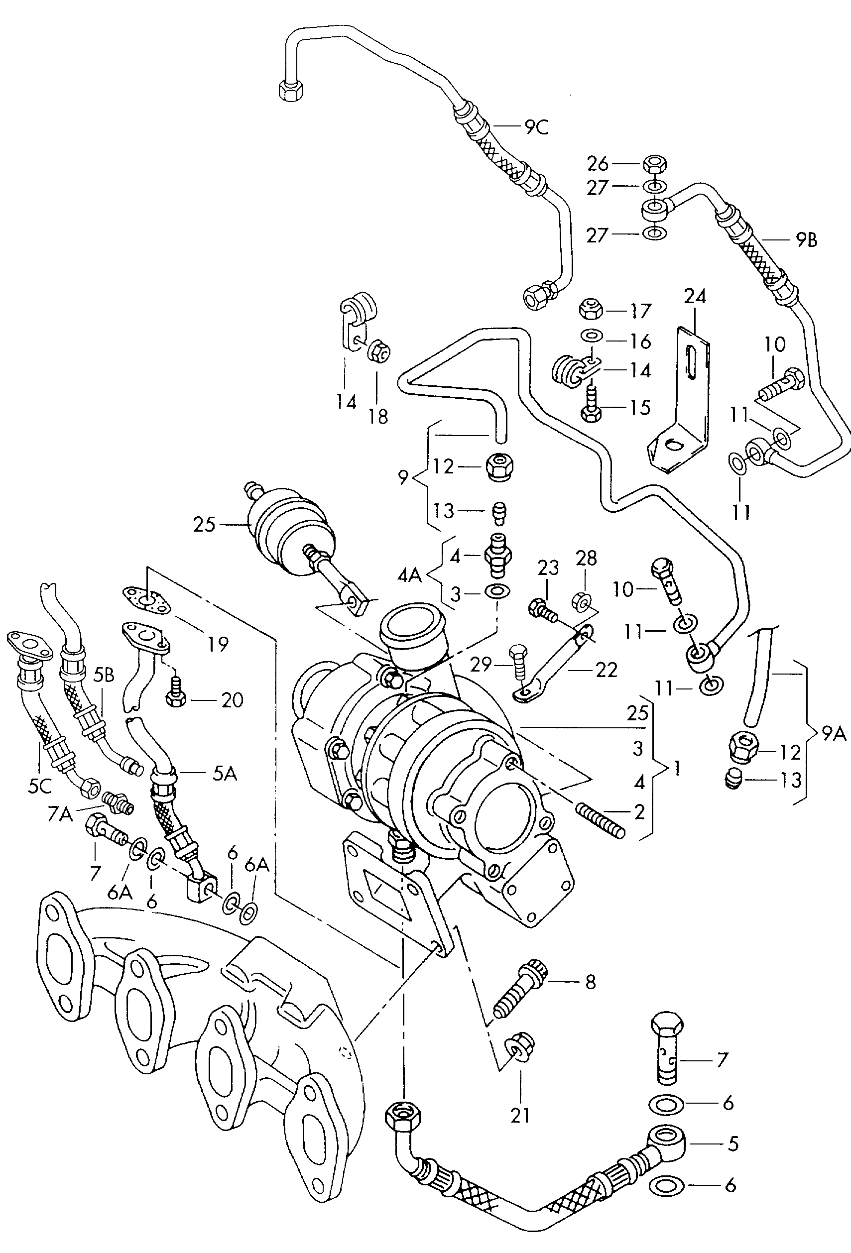 Seat 028145702 - Exhaust gas turbocharger: 1 pcs. autospares.lv