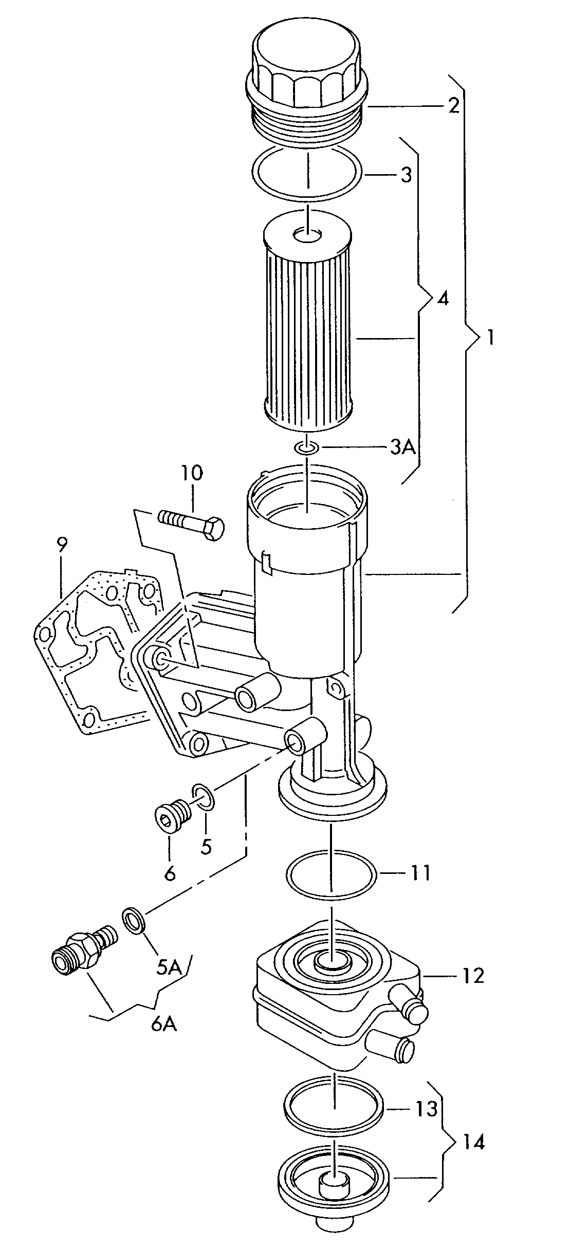 Seat 045 115 433 C - Cap, oil filter housing autospares.lv