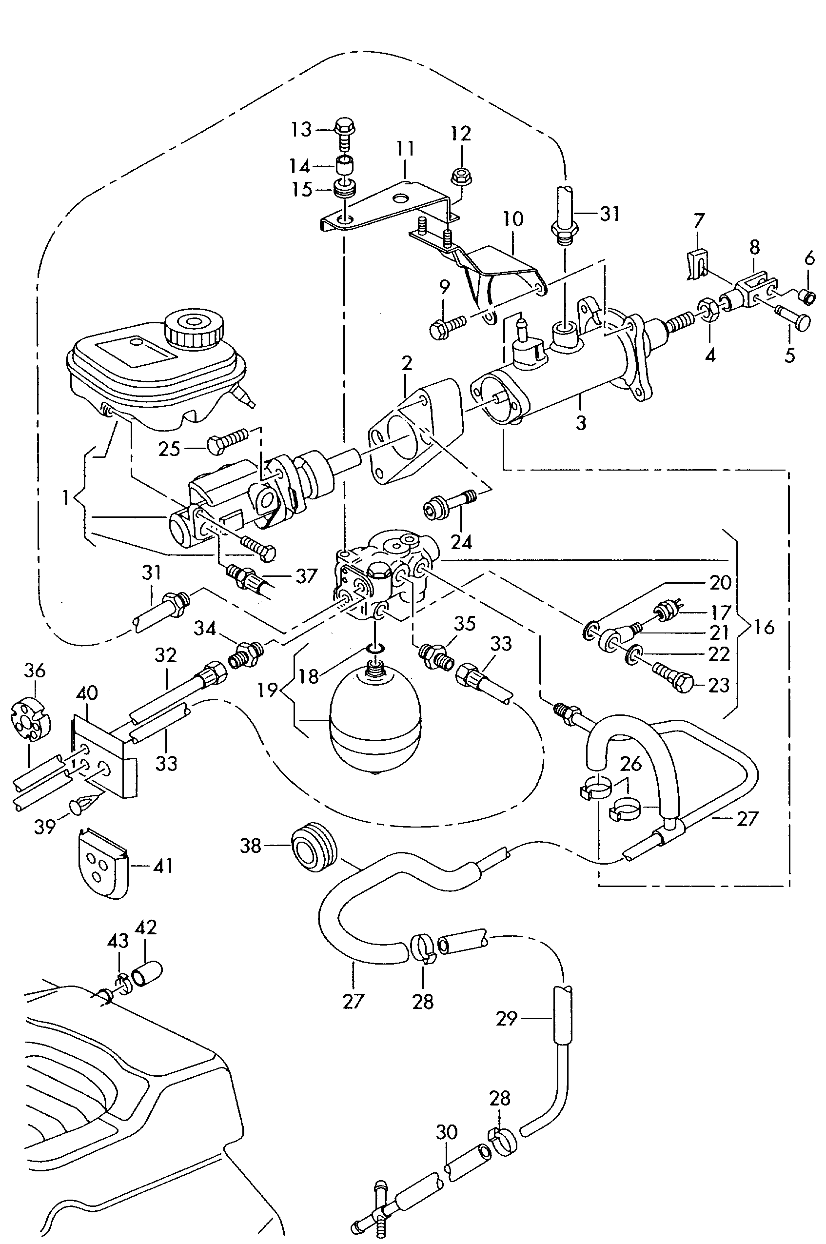 VAG 857 612 085 A - Pressure Accumulator, braking system autospares.lv