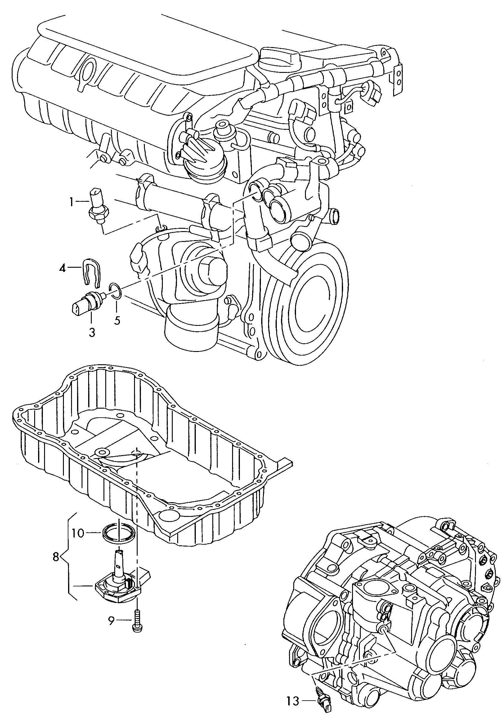 VW 038 919 081 M - Sender Unit, oil pressure autospares.lv