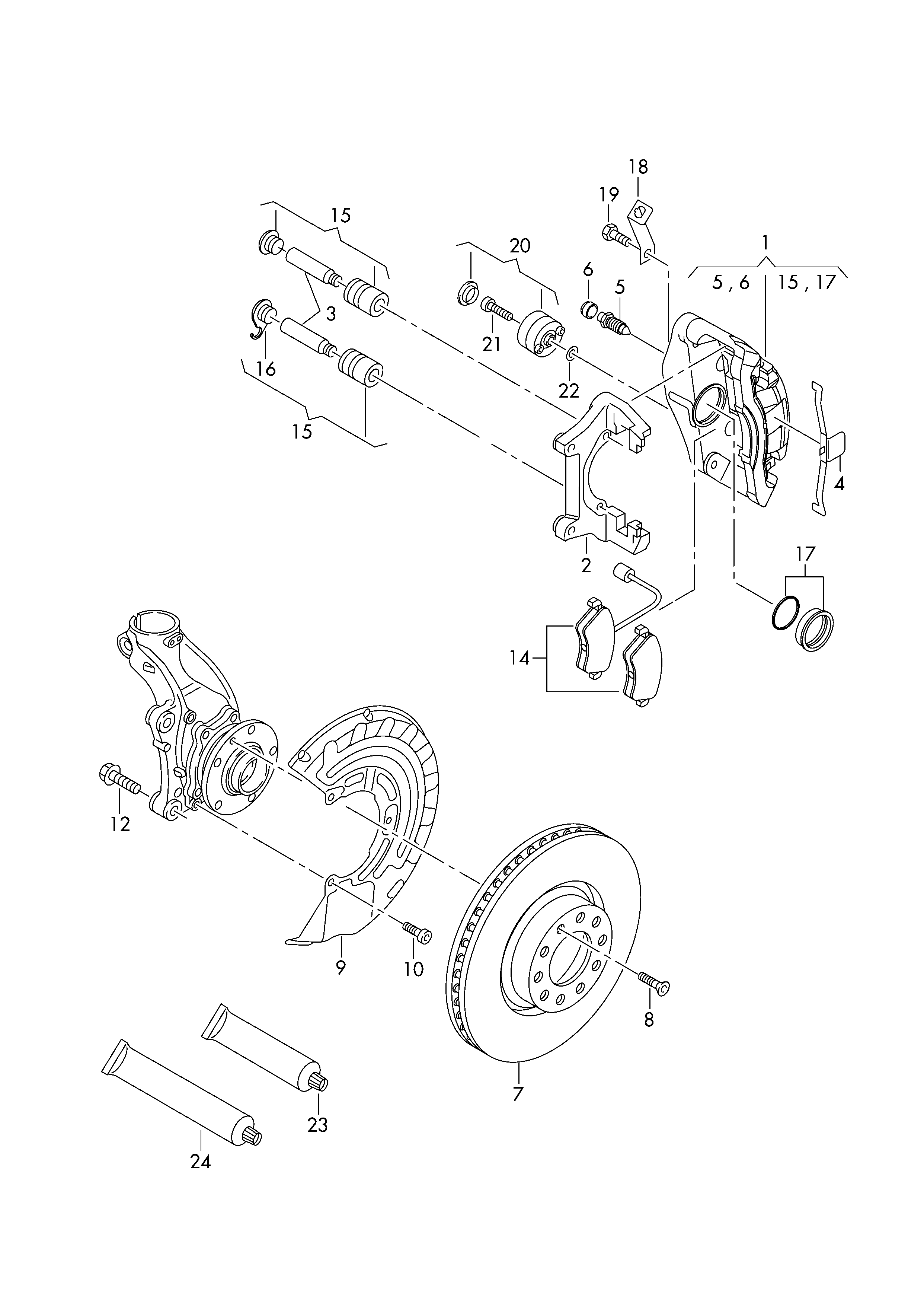 Seat 8J0 698 151 F - Brake Pad Set, disc brake autospares.lv