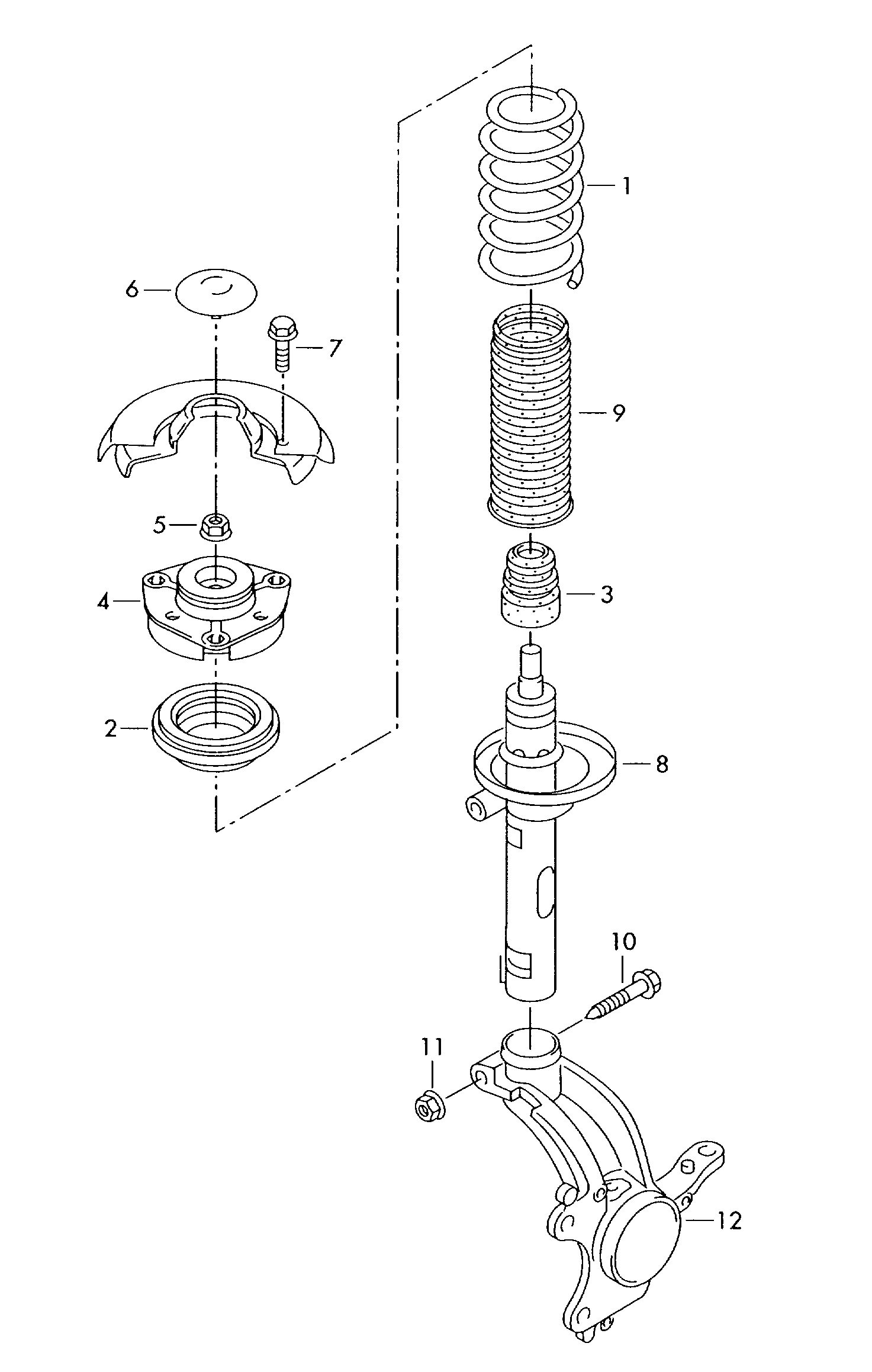 VW 8J0412303E - Suspension shock absorbers d             >> - 31.01.2008: 2 pcs. autospares.lv