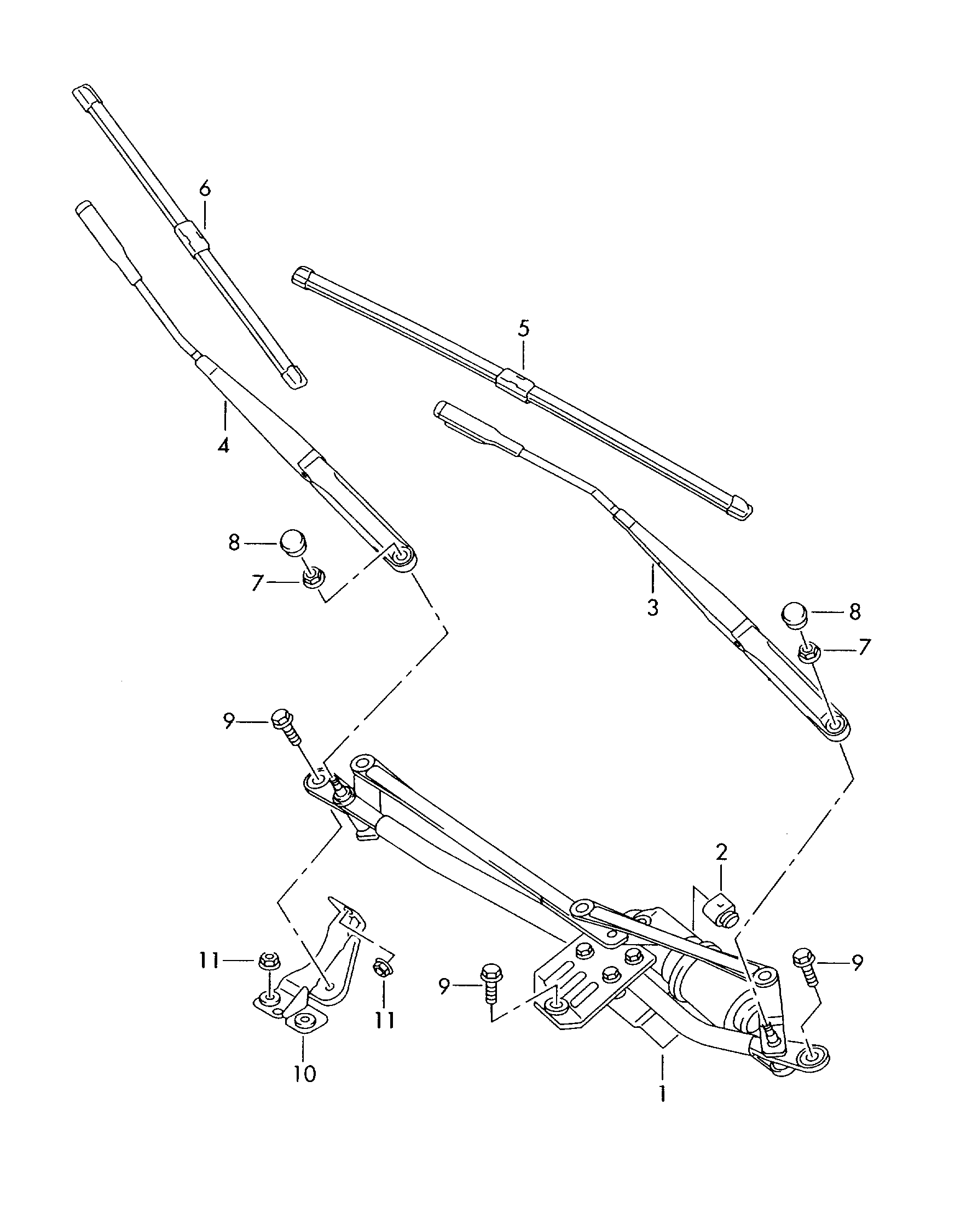 VAG 8J1 955 426 A - Windshield wiper: 1 pcs. autospares.lv