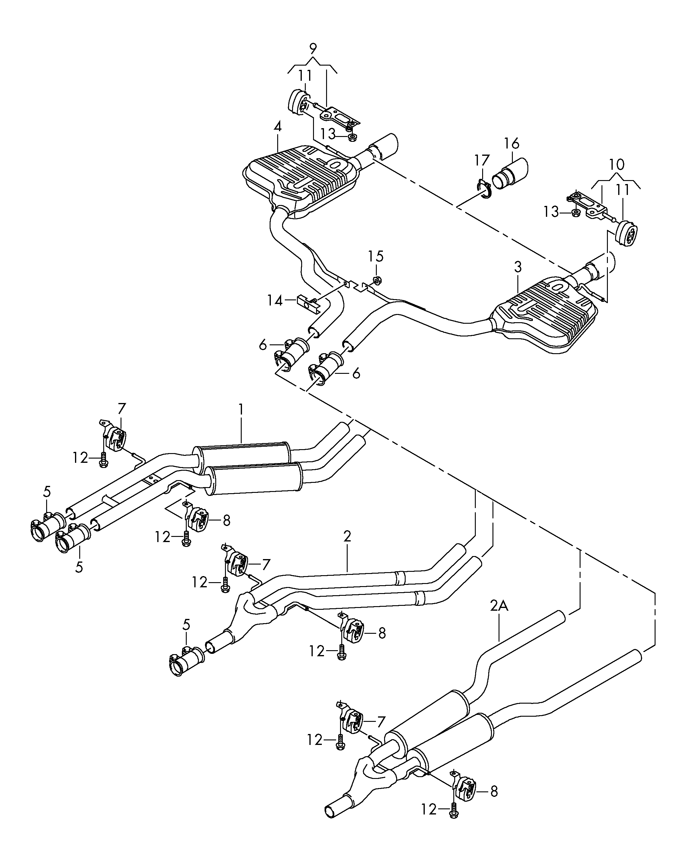 Skoda 4F0253147D - Holding Bracket, silencer autospares.lv