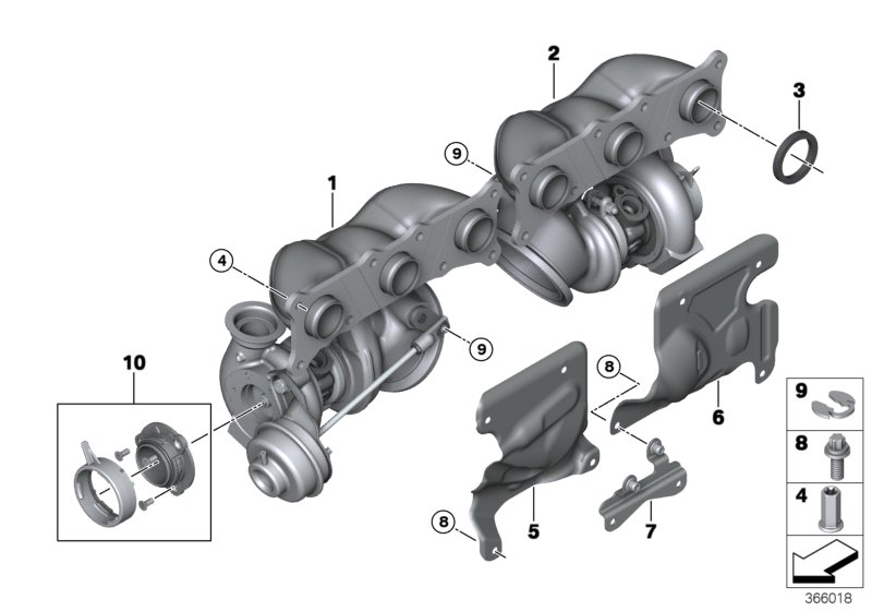 BMW 11657593021 - Turbo charger: 1  pcs. autospares.lv