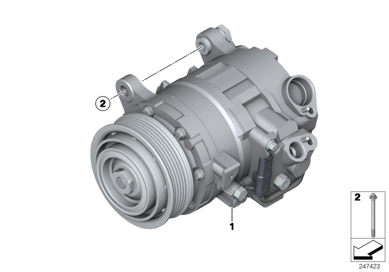 OM 64506805025 - Rp air conditioning compressor: 1  pcs. autospares.lv