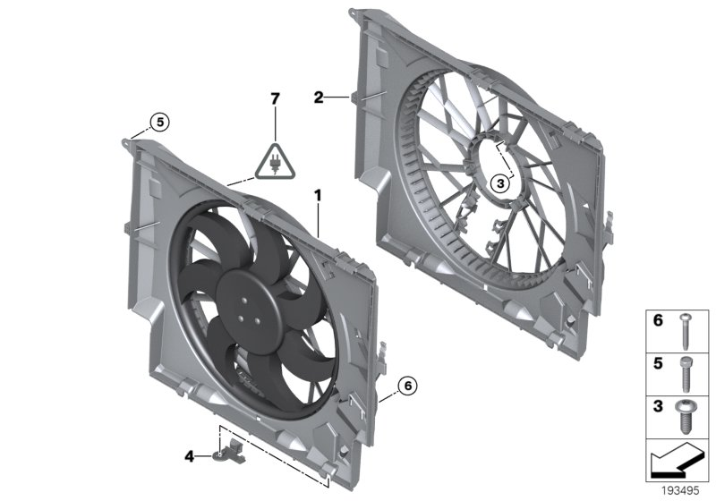 BMW 17428507692 - Fan, radiator autospares.lv