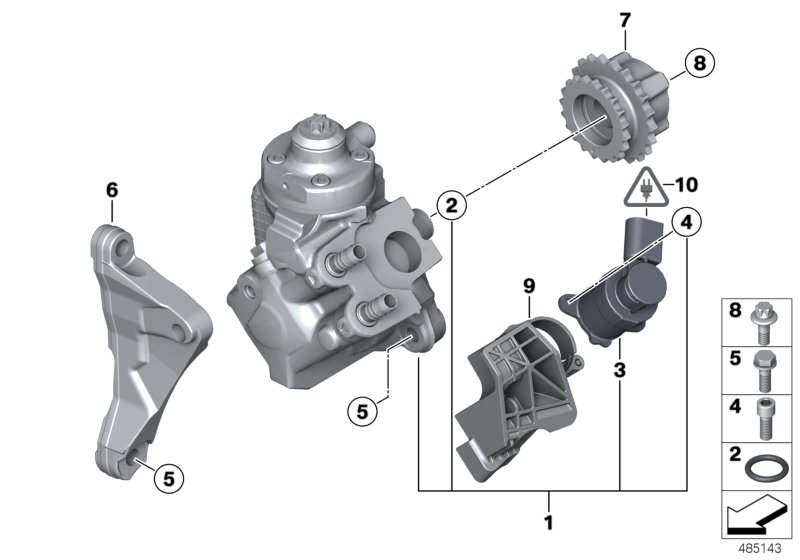 BMW 13 52 8 518 190 - High-pressure pump: 1  pcs. autospares.lv