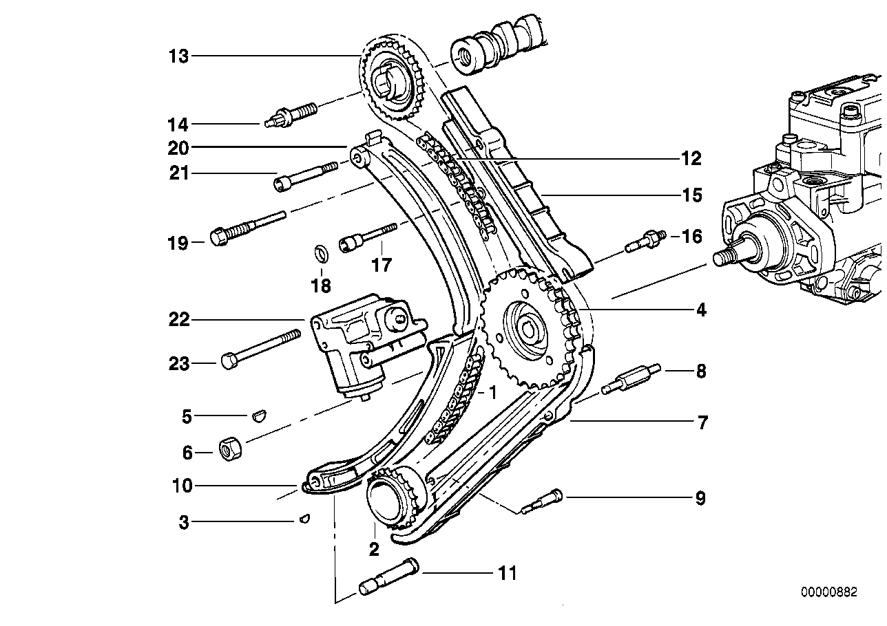 Mini 13 52 2 246 583 - Timing and valve train-timing chain: 1  pcs. autospares.lv