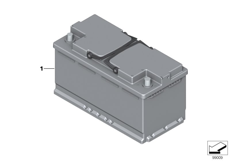 Mini 61216924021 - Original bmw battery, filled: 1  pcs. autospares.lv
