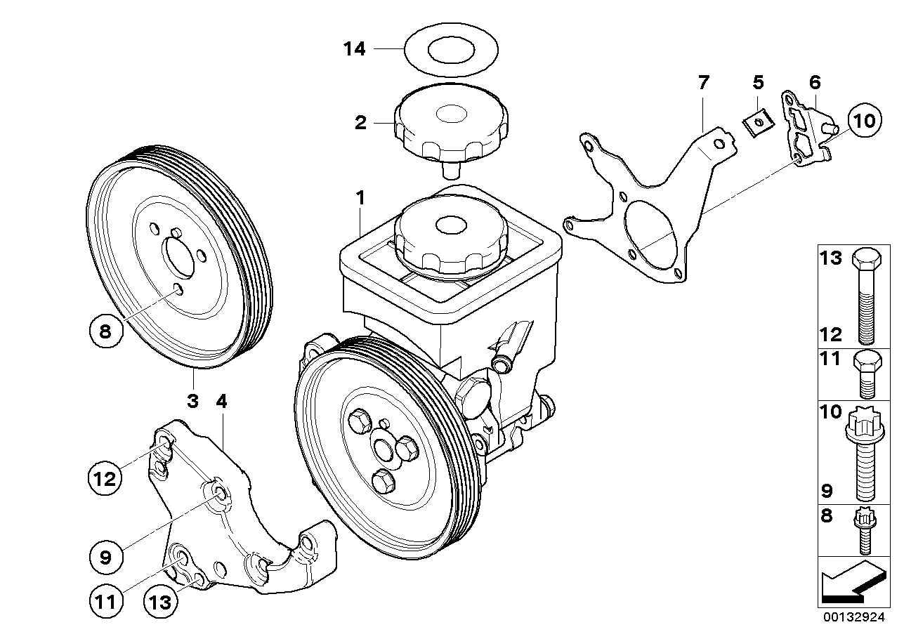 OM 3241 3 450 766 - Power steering pump: 1  pcs. autospares.lv