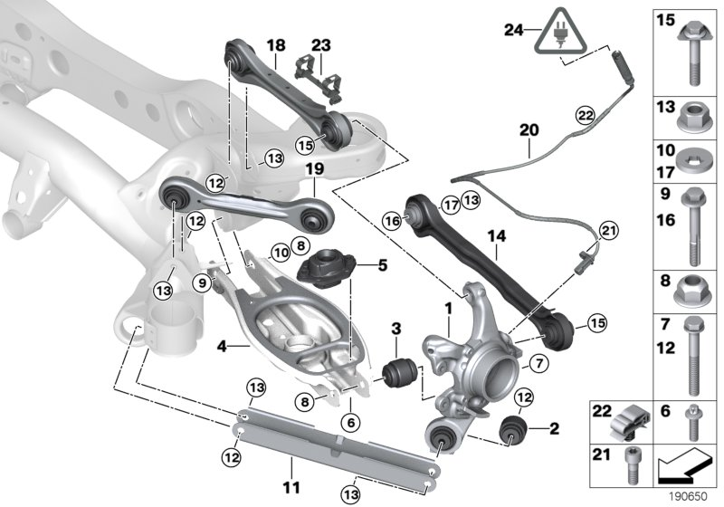 BMW 33 32 6 782 237 - Rear axle support/wheel suspension: 1  pcs. autospares.lv