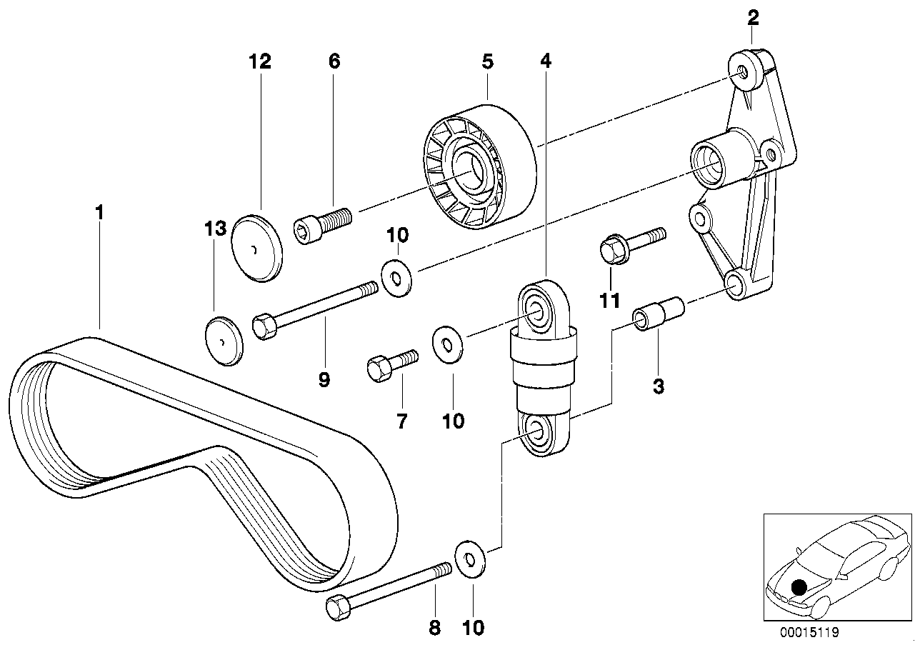 NISSAN 11281437873 - Belt drive climate compressor: 1  pcs. autospares.lv