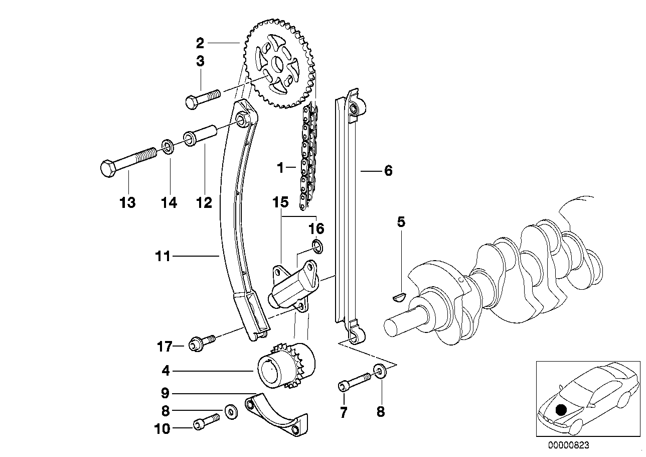 BMW 11 31 1 435 970 - Timing and valve train-timing chain: 1  pcs. autospares.lv