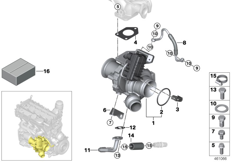 BMW 11652433152 - Turbo charger with lubrication: 1  pcs. autospares.lv