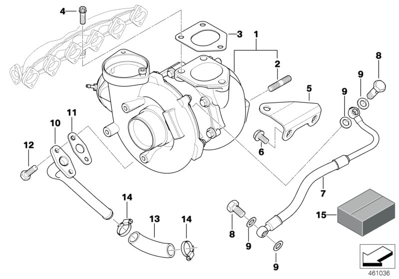 VW 11652414333 - Turbo charger with lubrication: 1  pcs. autospares.lv