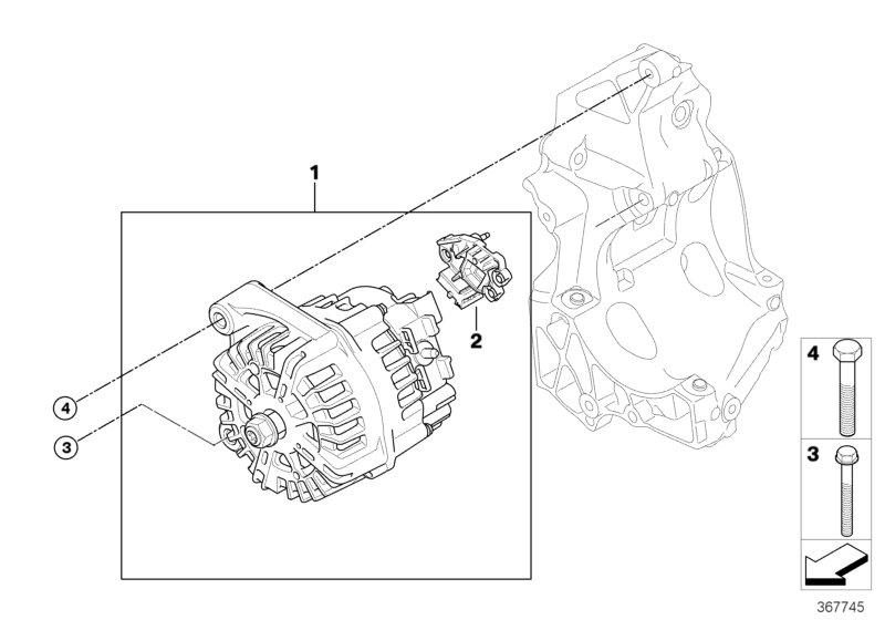 BMW 12318510087 - Alternator: 1  pcs. autospares.lv