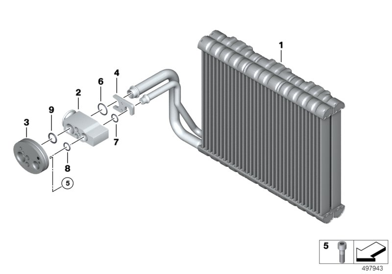 BMW 64 53 8 375 742 - Evaporator / expansion valve: 1  pcs. autospares.lv
