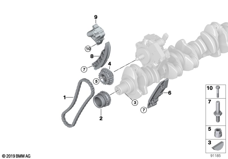 BMW 11 21 7 787 280 - Timing Chain Kit autospares.lv