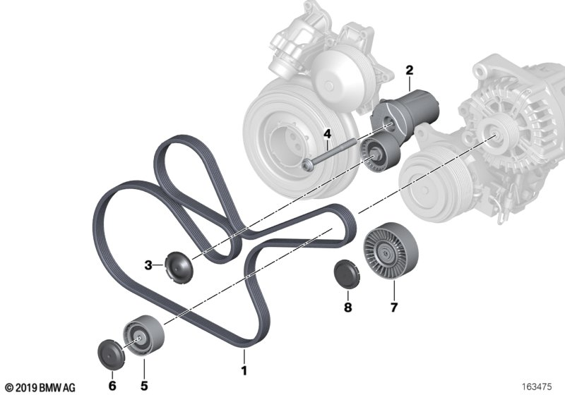 Mini 11 28 8 512 068 - Belt drive climate compressor: 1  pcs. autospares.lv