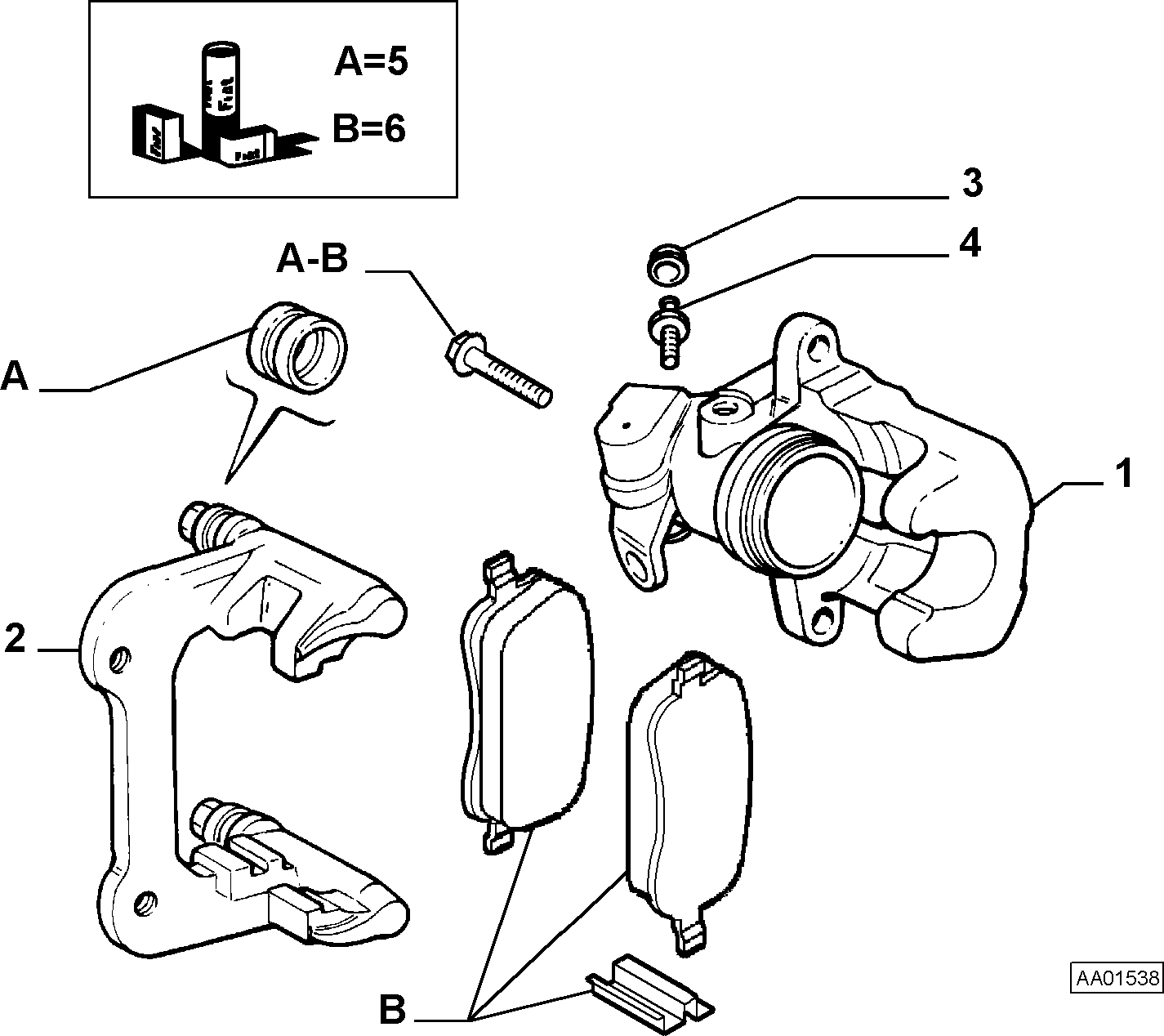 Alfa Romeo 77365750 - 735483663 - rear caliper lh (var.: 1/rev.: 0), (pnc:4; №1): 01 pcs. autospares.lv