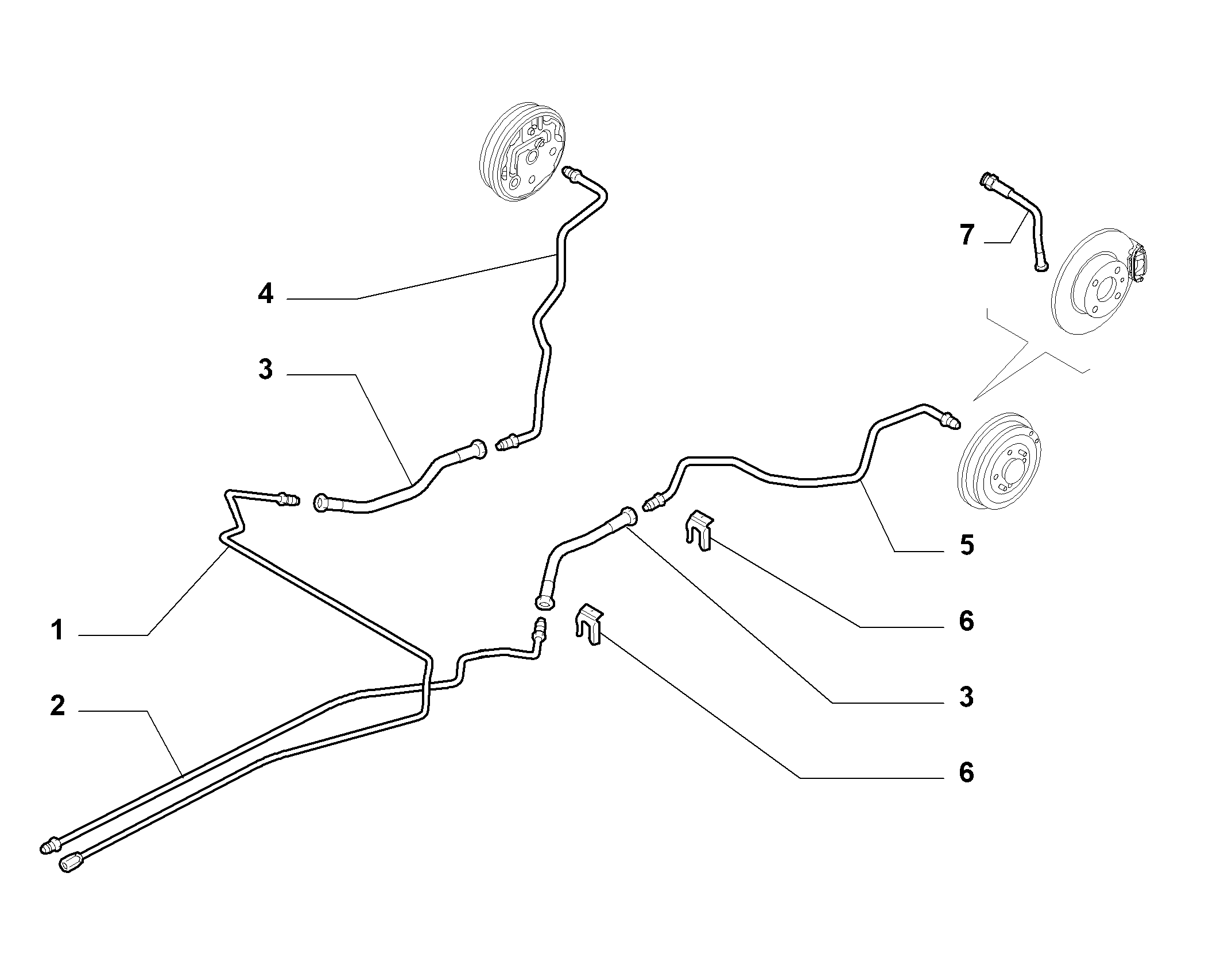 Autobianchi 46814034 - Brake Hose autospares.lv