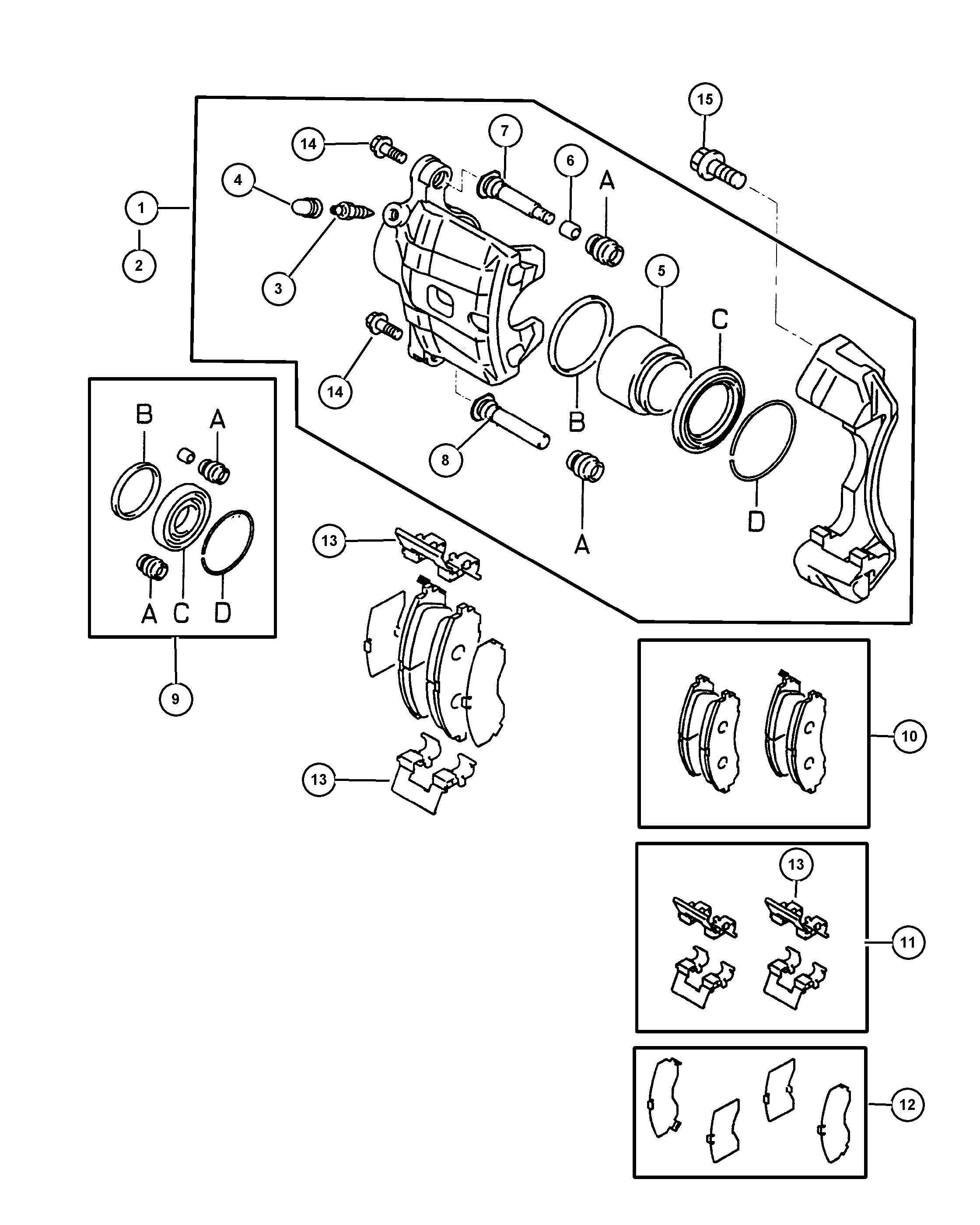 Chrysler MR52 7674 - Brake Pad Set, disc brake autospares.lv