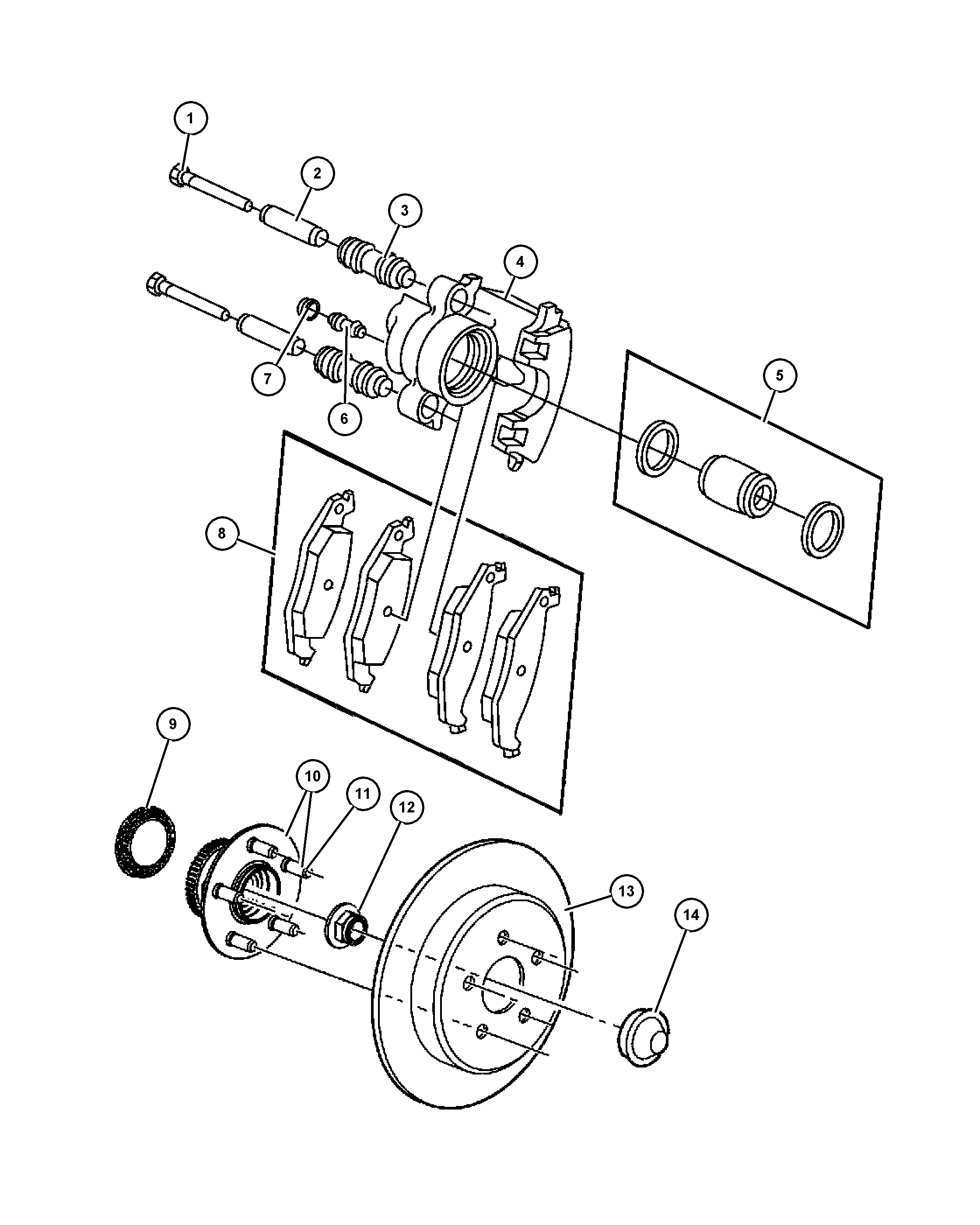 Plymouth 5085 651AA - Brakes,rear disc: 2 pcs. autospares.lv