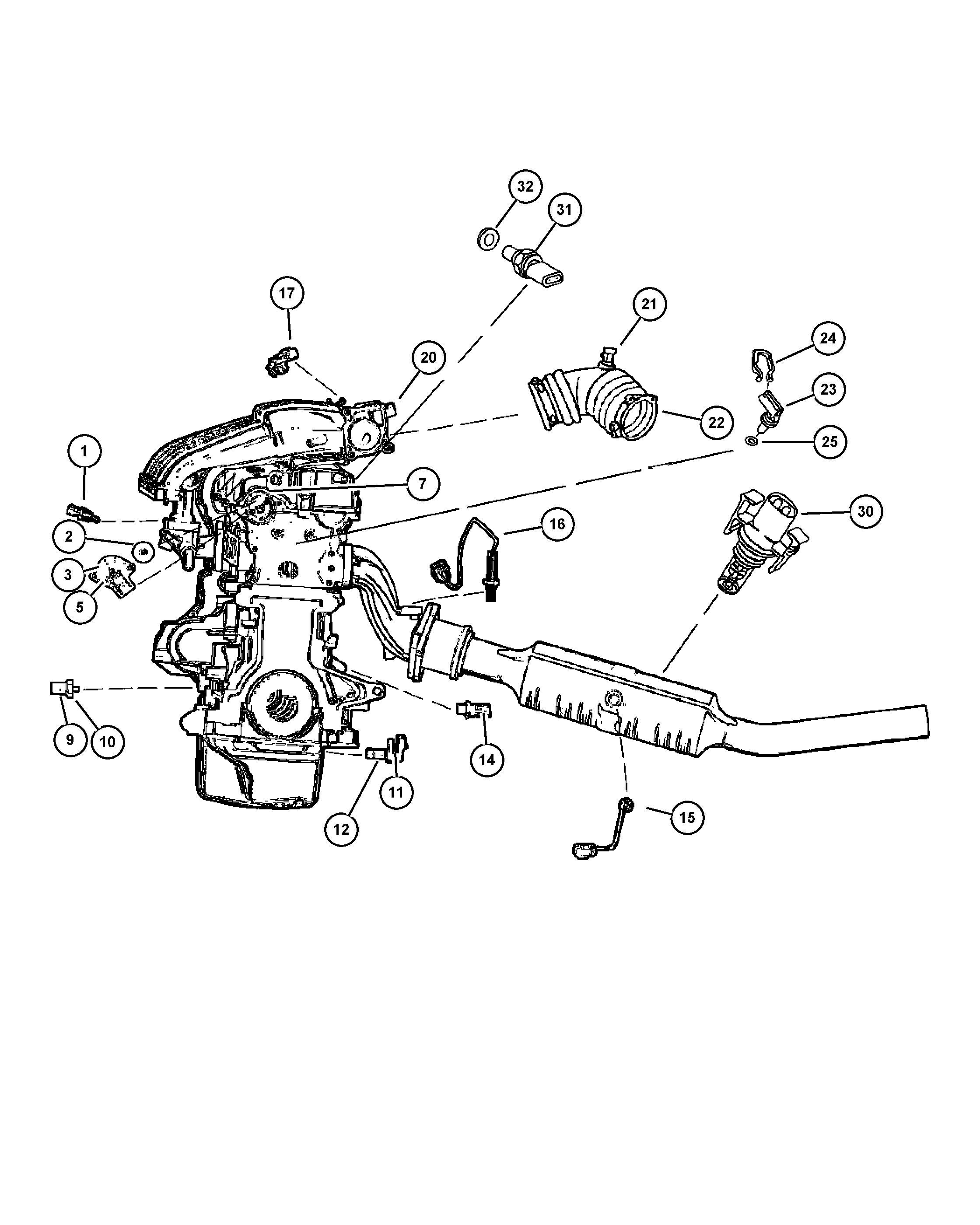 Chrysler 5033 300AA - Sensors, engine: 1 pcs. autospares.lv