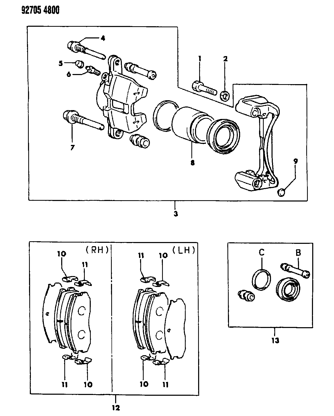 Plymouth MB69 9463 - Brake, front, lc 24-colt, summit and la 24,41-colt 100, vista, 1: 001 pcs. autospares.lv