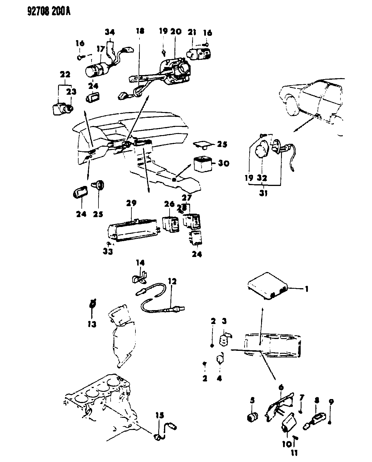 Mitsubishi MD14 8738 - Lambda Sensor autospares.lv