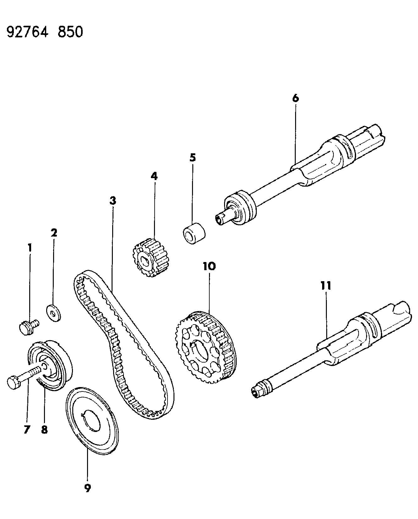 Chrysler MD11 5976 - Balance shafts, 2.4l engine, 1993-94: 001 pcs. autospares.lv