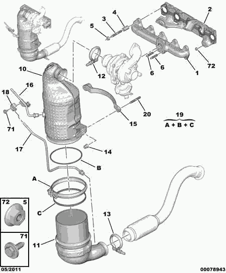 CITROËN 98 034 218 80 - Soot / Particulate Filter, exhaust system autospares.lv