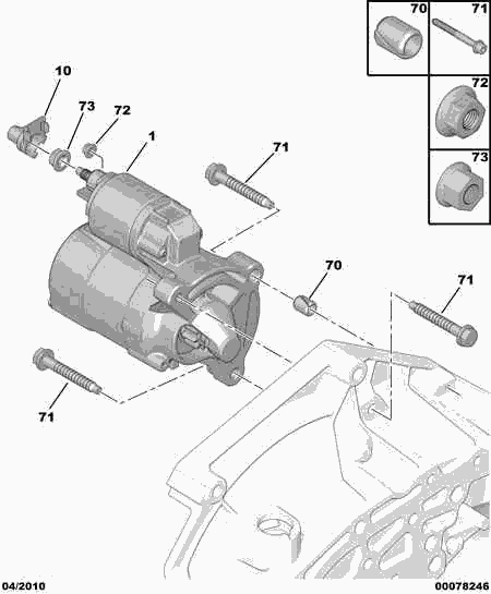 CITROËN 5802.M9 - Starter autospares.lv