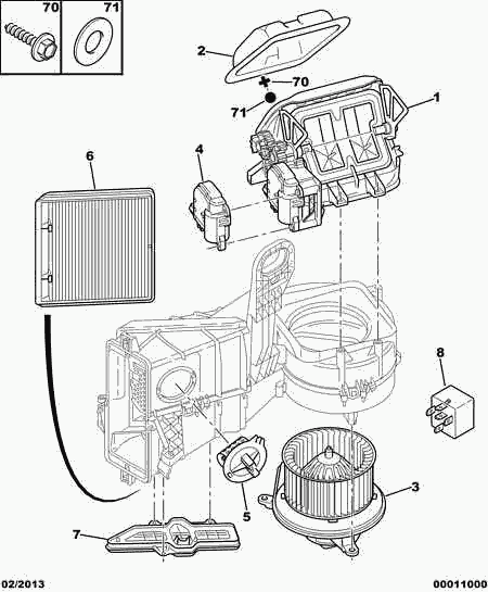 PEUGEOT (DF-PSA) 6447 Z4 - Filter, interior air autospares.lv