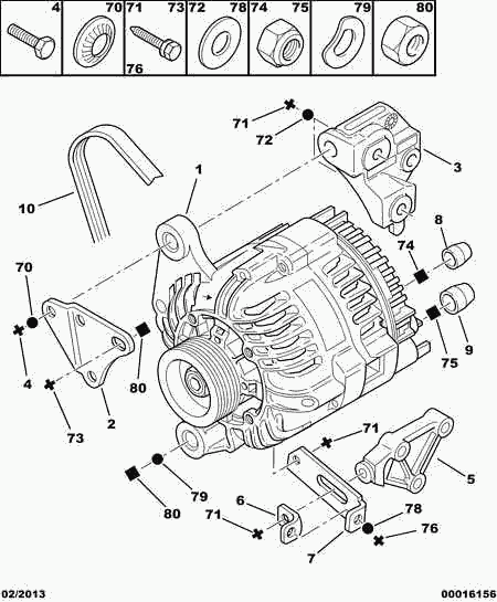 CITROËN/PEUGEOT 5750 XV - V-Ribbed Belt autospares.lv