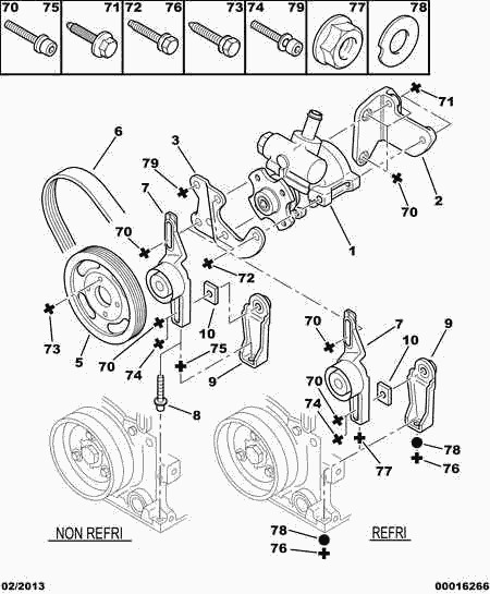 CITROËN/PEUGEOT 5750 SE - Power steering pump: 01 pcs. autospares.lv