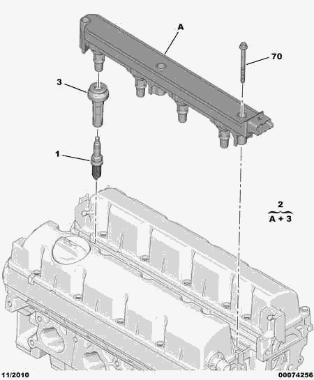 CITROËN/PEUGEOT 5960 E4 - Engin spark plug ignit electr modul coil: 04 pcs. autospares.lv