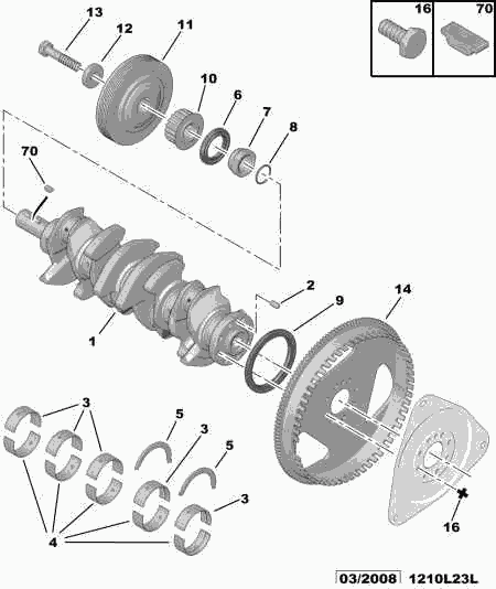 PEUGEOT 0127.50 - Crankshaft pulley: 01 pcs. autospares.lv