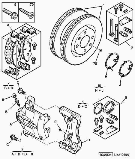 CITROËN 4252 53 - Brake Pad Set, disc brake autospares.lv