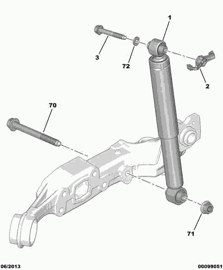 CITROËN 5206 Z7 - Shock Absorber autospares.lv