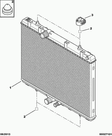 CITROËN 1330.T1 - Cooling radiator: 01 pcs. autospares.lv