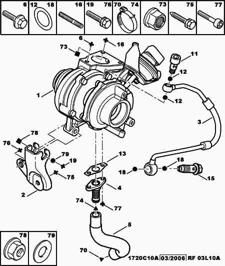 PEUGEOT (DF-PSA) 0375 L4 - Mounting Kit, charger autospares.lv