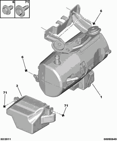 CITROËN 4007 XR - Power steering pump: 01 pcs. autospares.lv