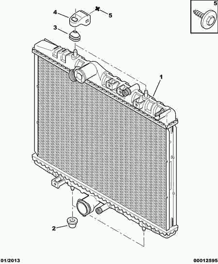 CITROËN/PEUGEOT 1330 Q4 - Cooling radiator: 01 pcs. autospares.lv